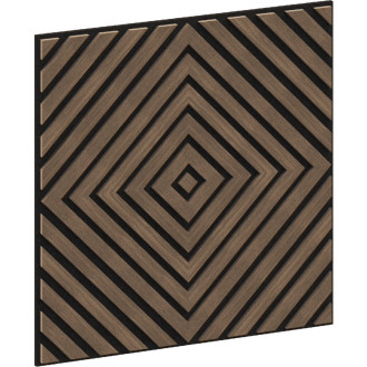 Mexen Linea 03 panel ścienny akustyczny 60 x 60 cm (4szt.), filc 9 mm, fornir techniczny, Ciemny Orzech - S110-60607-03-044