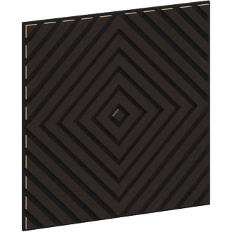 Akustický nástěnný panel Mexen Linea 03 60 x 60 cm (4 ks), plsť 9 mm, technická dýha, Černý dub - S110-60607-03-046