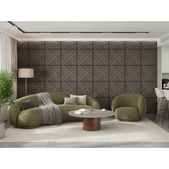 Mexen Linea 05 panel ścienny akustyczny 60 x 60 cm (4szt.), filc 9 mm, fornir techniczny, Szary Dąb - S110-60607-05-043