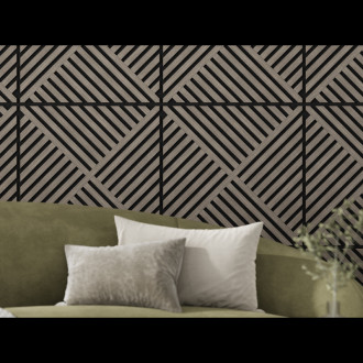Mexen Linea 08 panel ścienny akustyczny 60 x 60 cm (4szt.), filc 9 mm, fornir techniczny, Szary Dąb - S110-60607-08-043
