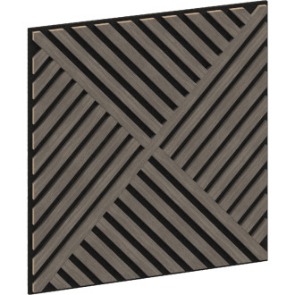 Mexen Linea 08 panel ścienny akustyczny 60 x 60 cm (4szt.), filc 9 mm, fornir techniczny, Szary Dąb - S110-60607-08-043