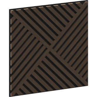 Mexen Linea 08 panel ścienny akustyczny 60 x 60 cm (4szt.), filc 9 mm, fornir techniczny, Dąb Mocca - S110-60607-08-045