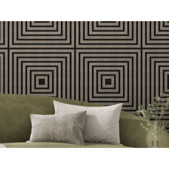 Mexen Linea 13 panel ścienny akustyczny 60 x 60 cm (4szt.), filc 9 mm, fornir techniczny, Szary Dąb - S110-60607-13-043
