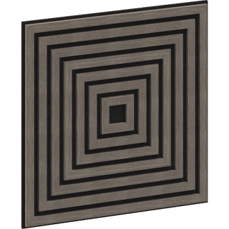 Mexen Linea 13 panel ścienny akustyczny 60 x 60 cm (4szt.), filc 9 mm, fornir techniczny, Szary Dąb - S110-60607-13-043