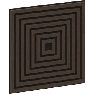 Mexen Linea 13 panel ścienny akustyczny 60 x 60 cm (4szt.), filc 9 mm, fornir techniczny, Dąb Mocca - S110-60607-13-045