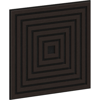 Akustický nástěnný panel Mexen Linea 13 60 x 60 cm (4 ks), plsť 9 mm, technická dýha, Černý dub - S110-60607-13-046