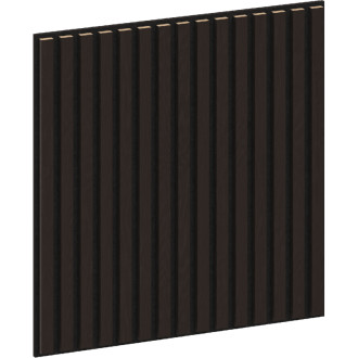 Akustický nástěnný panel Mexen Linea 15 60 x 60 cm (4 ks), plsť 9 mm, technická dýha, Černý dub - S110-60607-15-046