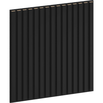 Akustický nástěnný panel Mexen Linea 15 60 x 60 cm (4 ks), plsť 9 mm, technická dýha, matná černá - S110-60607-15-053