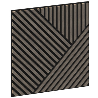 Mexen Linea 25 panel ścienny akustyczny 60 x 60 cm (4szt.), filc 9 mm, fornir techniczny, Szary Dąb - S110-60607-25-043