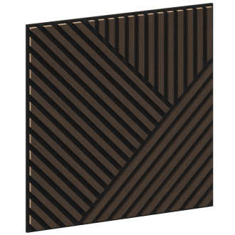 Mexen Linea 25 panel ścienny akustyczny 60 x 60 cm (4szt.), filc 9 mm, fornir techniczny, Dąb Mocca - S110-60607-25-045