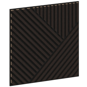 Mexen Linea 25 panel ścienny akustyczny 60 x 60 cm (4szt.), filc 9 mm, fornir techniczny, Czarny Dąb - S110-60607-25-046