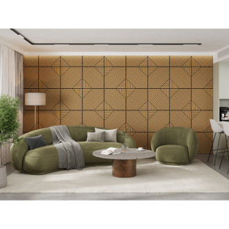 Mexen Linea 26 panel ścienny akustyczny 60 x 60 cm (4szt.), filc 9 mm, fornir techniczny, Dąb Classic - S110-60607-26-041