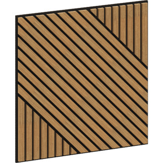 Mexen Linea 26 panel ścienny akustyczny 60 x 60 cm (4szt.), filc 9 mm, fornir techniczny, Dąb Classic - S110-60607-26-041