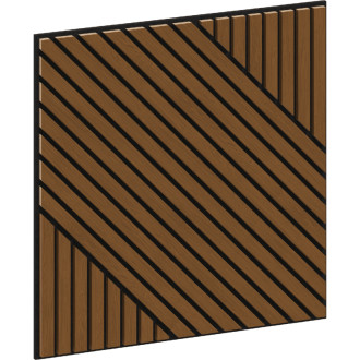 Mexen Linea 26 panel ścienny akustyczny 60 x 60 cm (4szt.), filc 9 mm, fornir techniczny, Dąb Natural - S110-60607-26-042