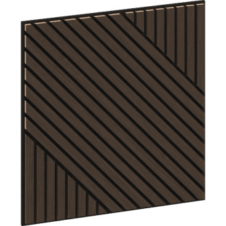 Mexen Linea 26 panel ścienny akustyczny 60 x 60 cm (4szt.), filc 9 mm, fornir techniczny, Dąb Mocca - S110-60607-26-045