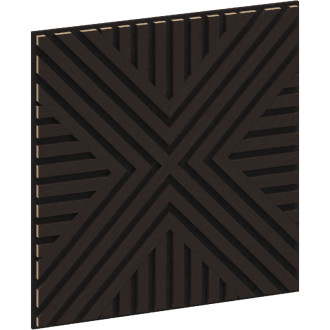 Mexen Linea 26 panel ścienny akustyczny 60 x 60 cm (4szt.), filc 9 mm, fornir techniczny, Czarny Dąb - S110-60607-26-046