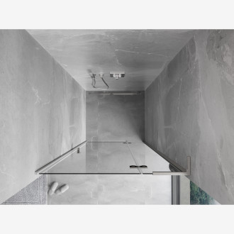 Mexen Mist-H L drzwi prysznicowe uchylne prawe 105 cm, transparent, nikiel szczotkowany - 8A5L-105-000-97-00-P