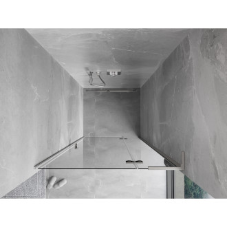Mexen Mist-H L drzwi prysznicowe uchylne prawe 120 cm, transparent, nikiel szczotkowany - 8A5L-120-000-97-00-P