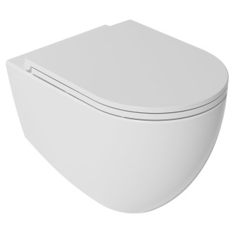 INFINITY závěsná WC mísa, Rimless, 36,5x53cm, bílá 10NF02005