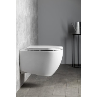 INFINITY závěsná WC mísa, Rimless, 36,5x53cm, bílá 10NF02005