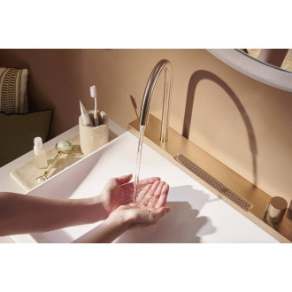 Umyvadlo s termostatickou baterií Hansgrohe Avalegra 58x47,5 cm mat 22472140