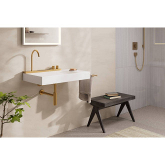 Umyvadlo s termostatickou baterií Hansgrohe Avalegra 78x47,5 cm mat 22473140