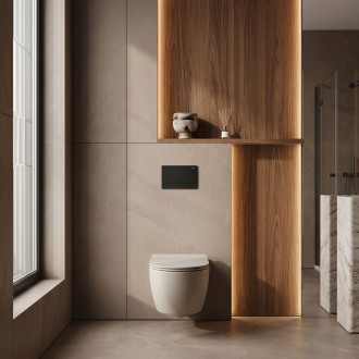 Ovládací tlačítko k podomítkovým systémům WC HD K011A-Q a Slim 024N Black