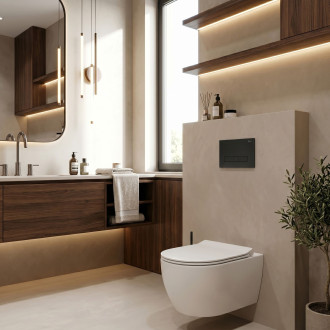 Ovládací tlačítko k podomítkovým systémům WC HD K011A-Q a Slim 024N Black