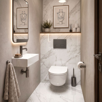 Ovládací tlačítko k podomítkovým systémům WC HD K011A-Q a Slim 024N Titan