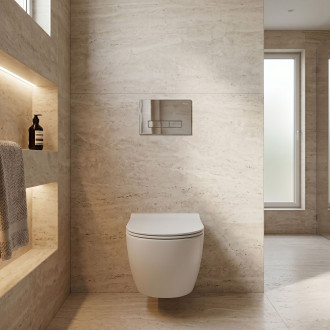 Podomítkový Instalační Set Slim 024N pro WC s Tlačítkem HD Chrome