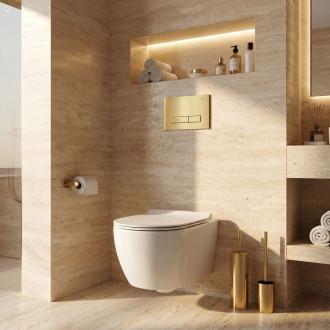 Podomítkový Instalační Set Slim 024N pro WC s Tlačítkem HD Gold