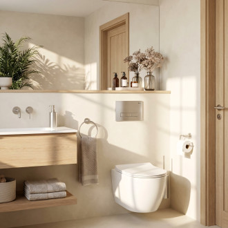 Podomítkový Instalační Set Slim 024N pro WC s Tlačítkem HD Satin