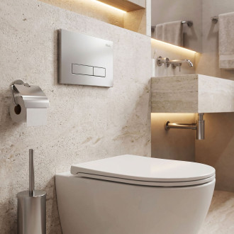 Podomítkový Instalační Set Slim 024N pro WC s Tlačítkem HD Satin