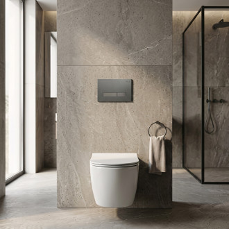 Podomítkový Instalační Set Slim 024N pro WC s Tlačítkem HD Titan