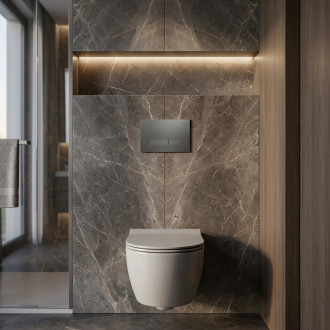 Podomítkový Instalační Set Slim 024N pro WC s Tlačítkem HD Titan