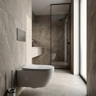 Podomítkový Instalační Set Slim 024N pro WC s Tlačítkem HD Titan