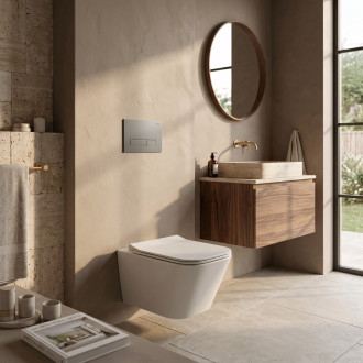 Podomítkový Instalační Set Slim 024N pro WC s Tlačítkem HD Titan