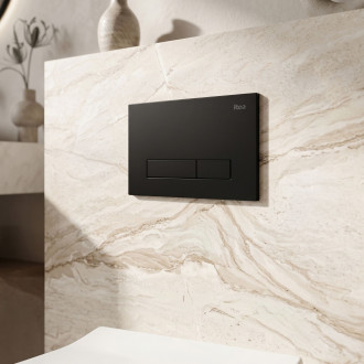 Podomítkový WC systém K011A-Q + tlačítka I HD Black