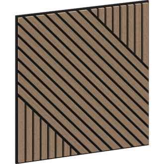 Mexen Linea 26 panel ścienny akustyczny 60 x 60 cm (4szt.), filc 9 mm, fornir techniczny, Jasny Orzech - S110-60607-26-047