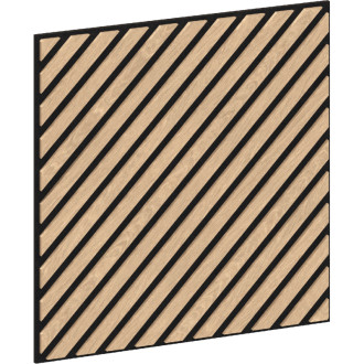 Mexen Linea 39 panel ścienny akustyczny 60 x 60 cm (4szt.), filc 9 mm, fornir techniczny, Bielony Dąb - S110-60607-39-040