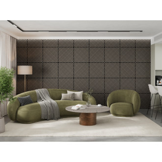 Mexen Linea 39 panel ścienny akustyczny 60 x 60 cm (4szt.), filc 9 mm, fornir techniczny, Szary Dąb - S110-60607-39-043