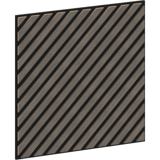Mexen Linea 39 panel ścienny akustyczny 60 x 60 cm (4szt.), filc 9 mm, fornir techniczny, Szary Dąb - S110-60607-39-043