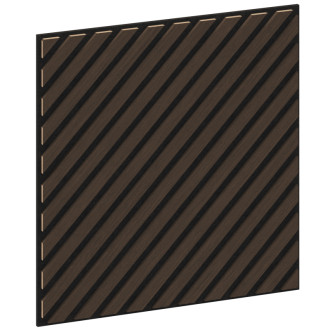 Mexen Linea 39 panel ścienny akustyczny 60 x 60 cm (4szt.), filc 9 mm, fornir techniczny, Dąb Mocca - S110-60607-39-045