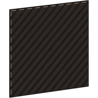 Mexen Linea 39 panel ścienny akustyczny 60 x 60 cm (4szt.), filc 9 mm, fornir techniczny, Czarny Dąb - S110-60607-39-046