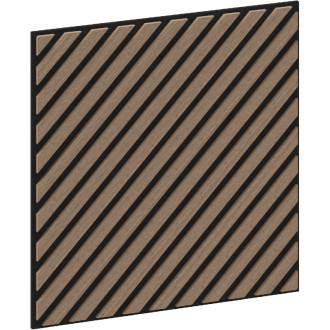 Mexen Linea 39 panel ścienny akustyczny 60 x 60 cm (4szt.), filc 9 mm, fornir techniczny, Jasny Orzech - S110-60607-39-047