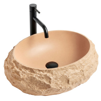 REA Umyvadlo na desku Mika Light Terracotta REA-U7348
