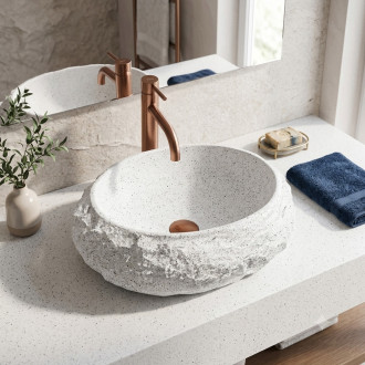 Rea Umyvadlo na desku Mika Light Grey REA-U3223