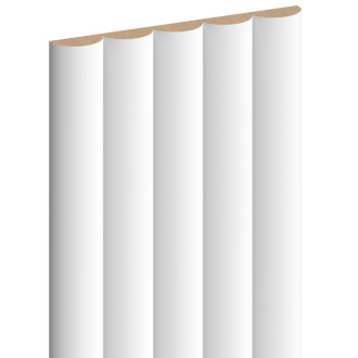 Mexen Strio 02 drážkované nástěnné lamely 280 x 14,5 cm (2 ks), bílé - S120-280-02-301