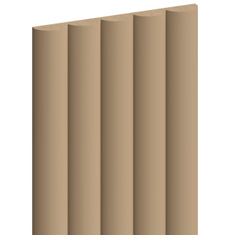 Mexen Strio 02 drážkované nástěnné lamely 280 x 14,5 cm (2 ks), cappuccino - S120-280-02-304