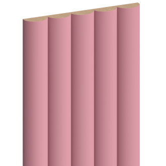 Mexen Strio 02 drážkované nástěnné lamely 280 x 14,5 cm (2 ks), růžové - S120-280-02-307